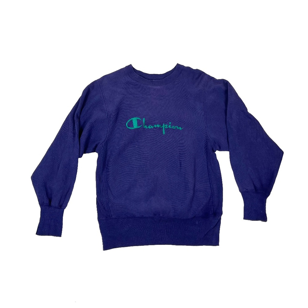 Vintage Champion Reverse Weave Sweatshirt 90s Spellout Made In USA